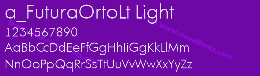 a_FuturaOrtoLt LightPreview