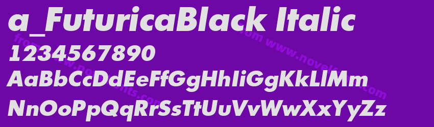 a_FuturicaBlack ItalicPreview