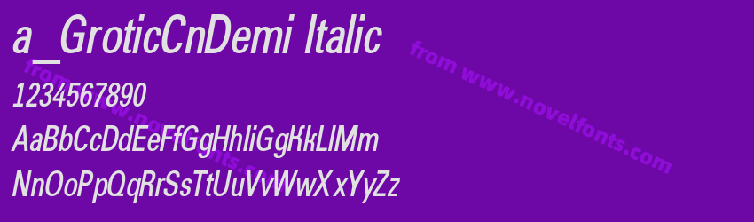 a_ Grotic Cn Demi ItalicPreview