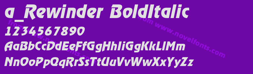 a_ Rewinder Bold ItalicPreview