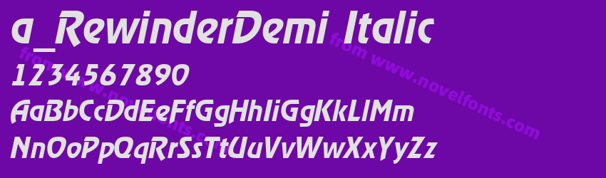 a_ Rewinder Demi ItalicPreview