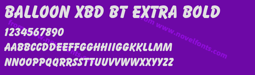 Balloon XBd BT Extra BoldPreview