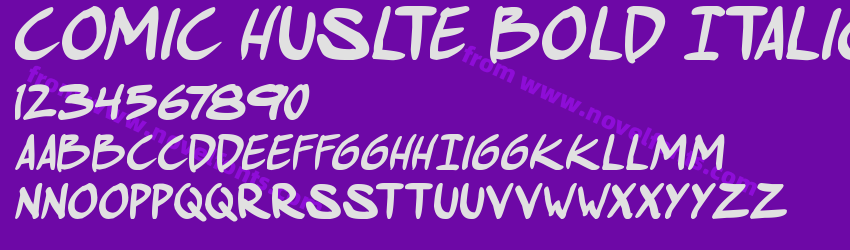 comic huslte Bold ItalicPreview