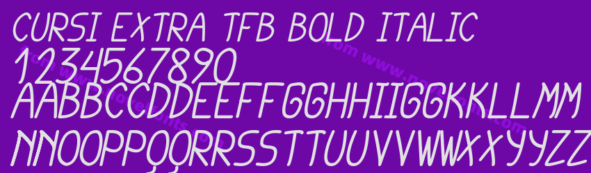 cursi extra tfb bold ItalicPreview