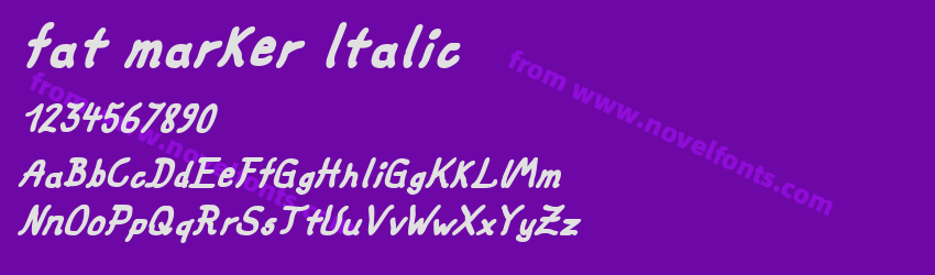 fat marker ItalicPreview