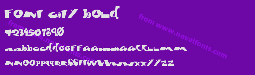 font city BoldPreview