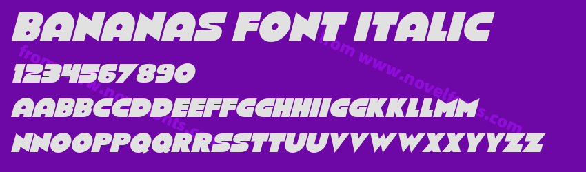 Bananas Font ItalicPreview