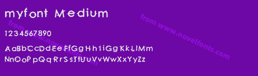 myfont MediumPreview