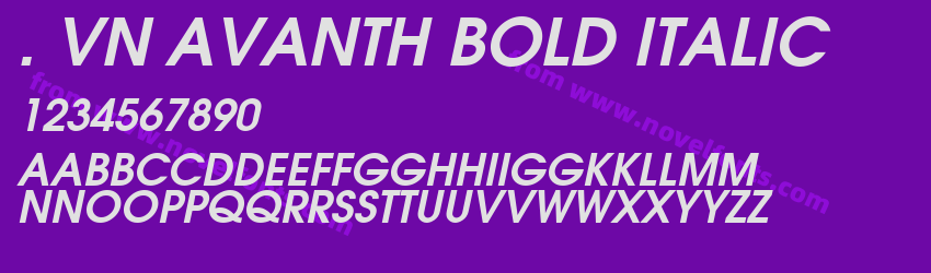 . Vn AvantH Bold ItalicPreview