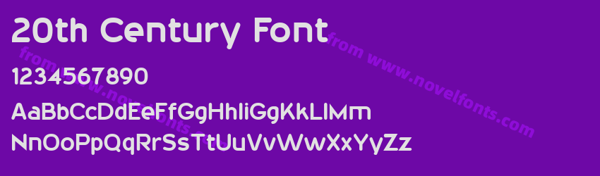 20th Century FontPreview