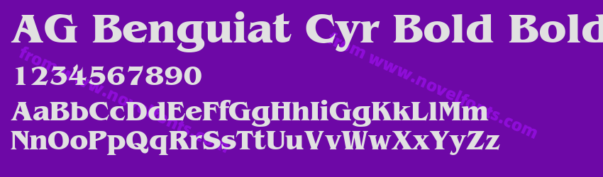 AG Benguiat Cyr Bold BoldPreview