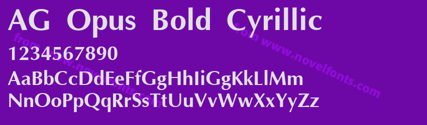 AG Opus Bold CyrillicPreview