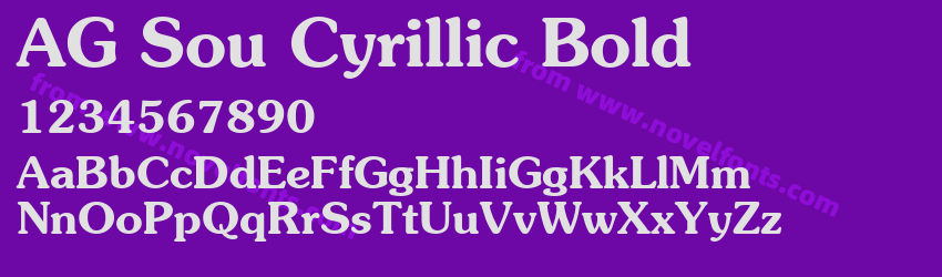 AG Sou Cyrillic BoldPreview