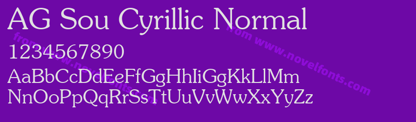 AG Sou Cyrillic NormalPreview