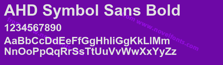 AHD Symbol Sans BoldPreview