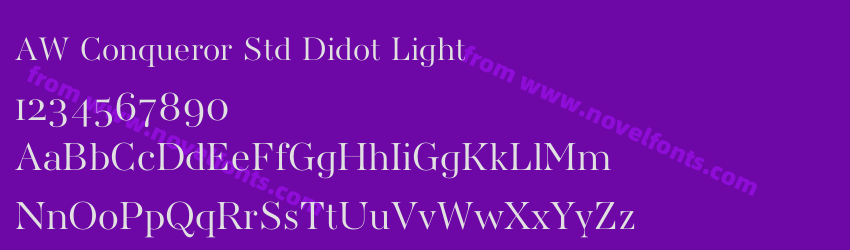 AW Conqueror Std Didot LightPreview