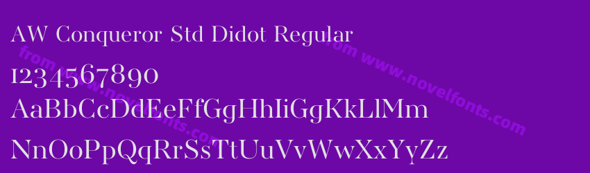 AW Conqueror Std Didot RegularPreview