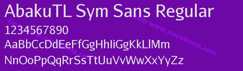 AbakuTL Sym Sans RegularPreview