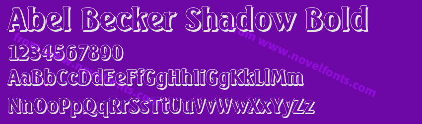 Abel Becker Shadow BoldPreview