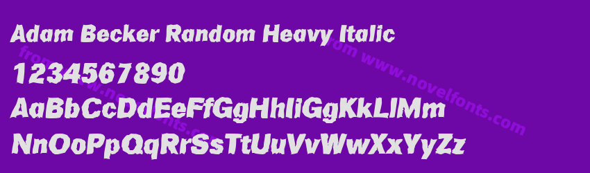 Adam Becker Random Heavy ItalicPreview