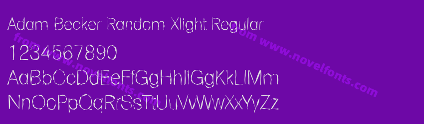 Adam Becker Random Xlight RegularPreview