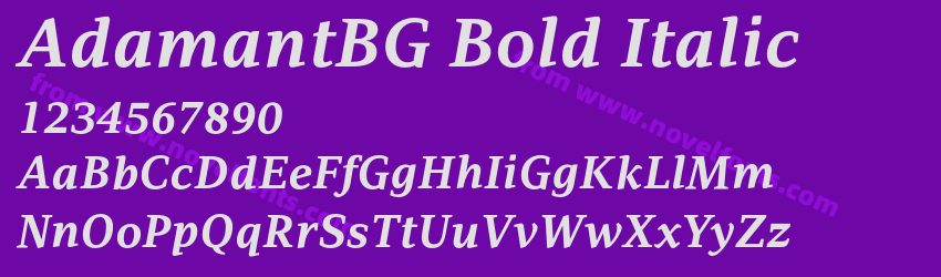 AdamantBG Bold ItalicPreview