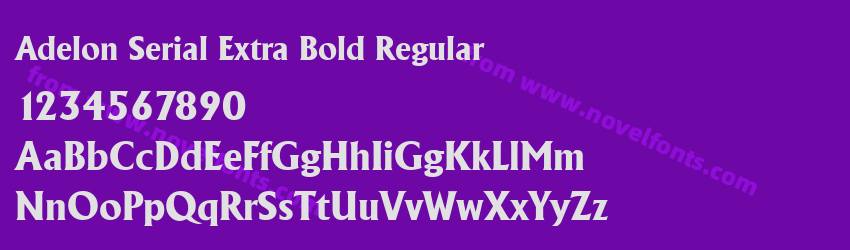 Adelon Serial Extra Bold RegularPreview