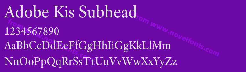 Adobe Kis SubheadPreview