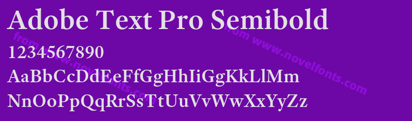 Adobe Text Pro SemiboldPreview