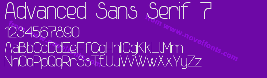 Advanced Sans Serif 7Preview