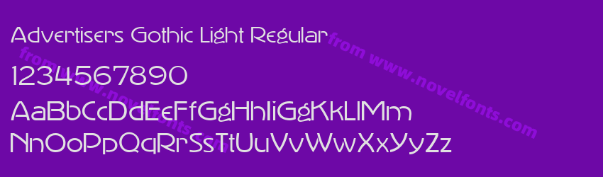 AdvertisersGothicLight-RegularPreview