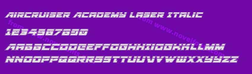 Aircruiser Academy Laser ItalicPreview