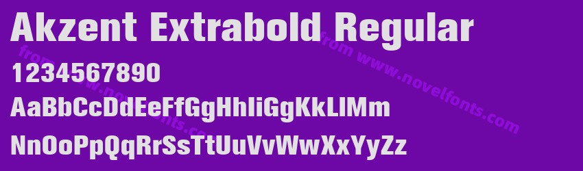 Akzent Extrabold RegularPreview