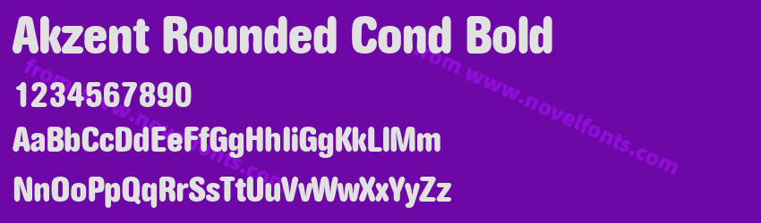 Akzent Rounded Cond BoldPreview