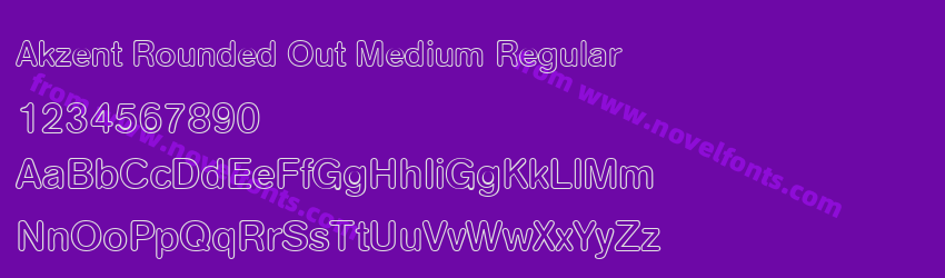 Akzent Rounded Out Medium RegularPreview