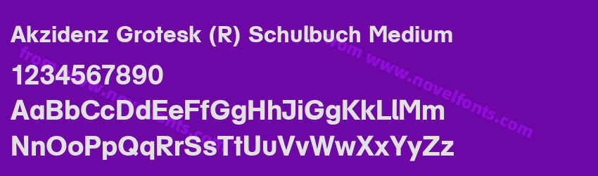 Akzidenz Grotesk (R) Schulbuch MediumPreview