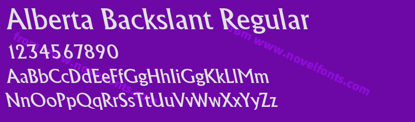 AlbertaBackslant RegularPreview