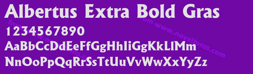 Albertus Extra Bold GrasPreview