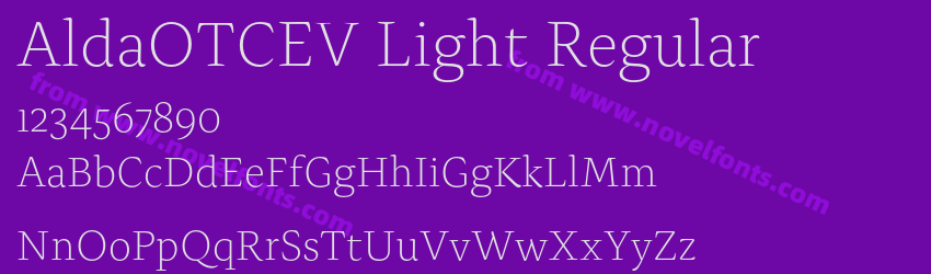 AldaOTCEV Light RegularPreview