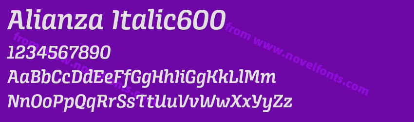 Alianza Italic600Preview