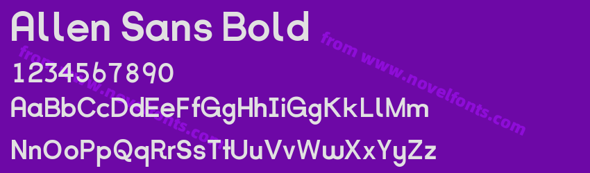 Allen Sans BoldPreview