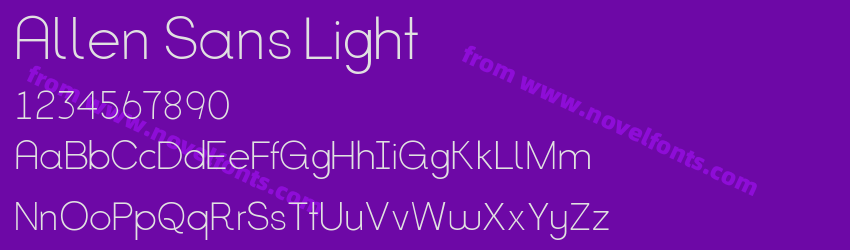 Allen Sans LightPreview