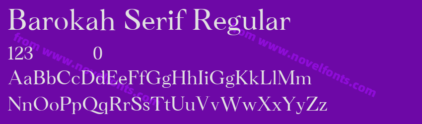 Barokah Serif RegularPreview