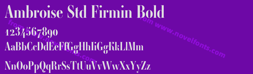 Ambroise Std Firmin BoldPreview