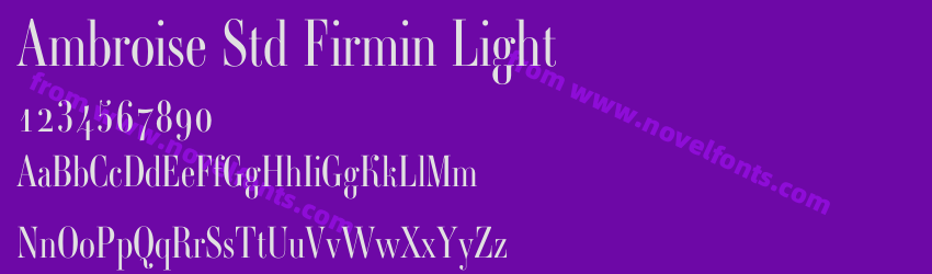 Ambroise Std Firmin LightPreview