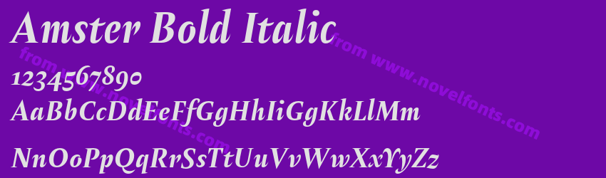 Amster Bold ItalicPreview