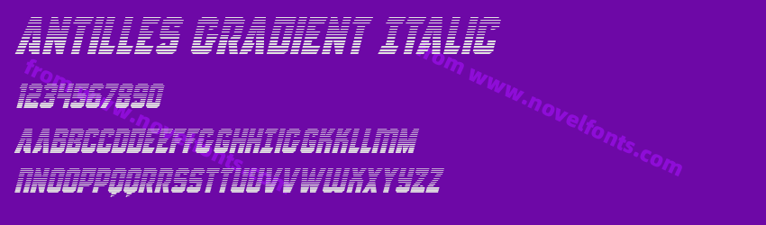 Antilles Gradient ItalicPreview