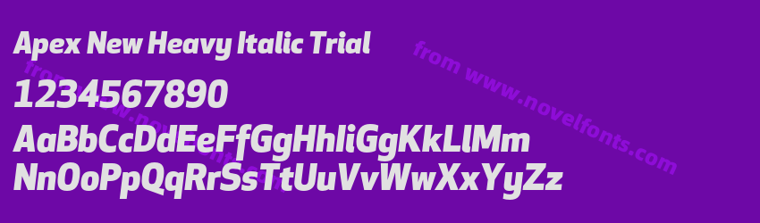 Apex New Heavy Italic TrialPreview