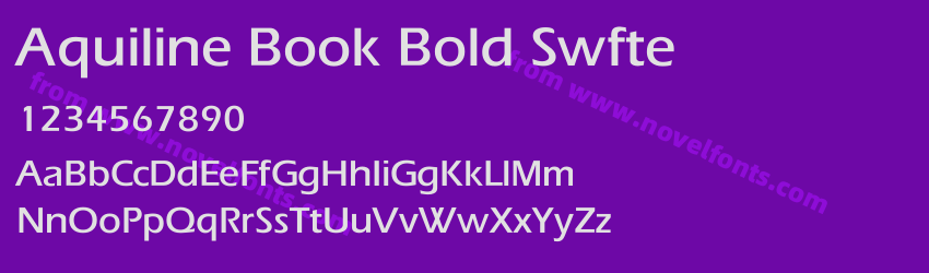 Aquiline Book Bold SwftePreview