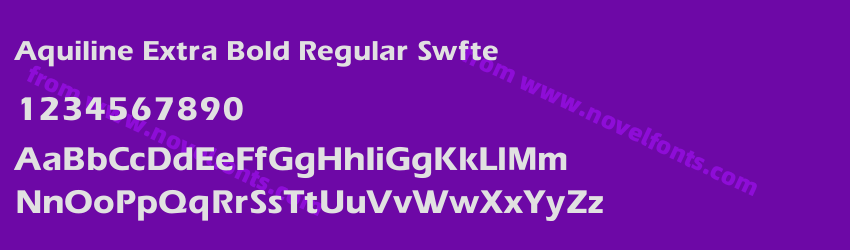 Aquiline Extra Bold Regular SwftePreview